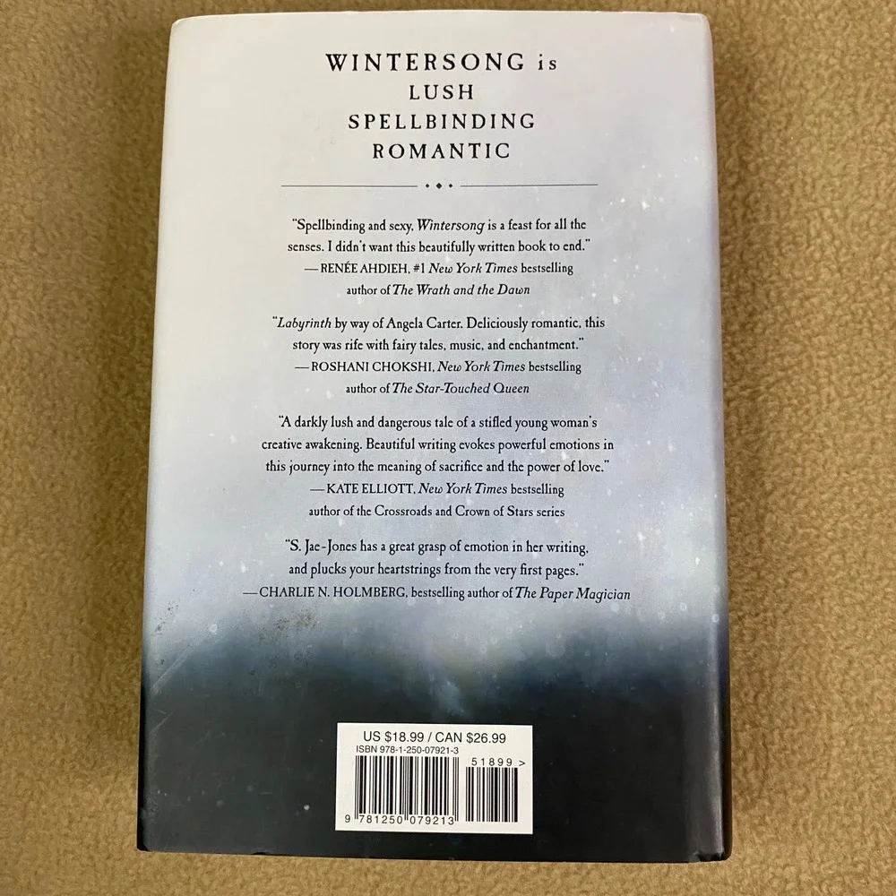 Wintersong A Novel by S‎ Jae Jones Fantasy Young Adult Romance Hardcover EUC